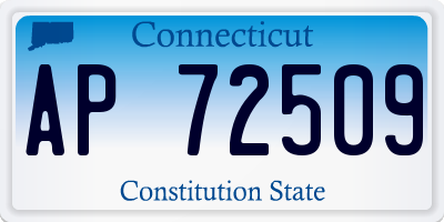 CT license plate AP72509