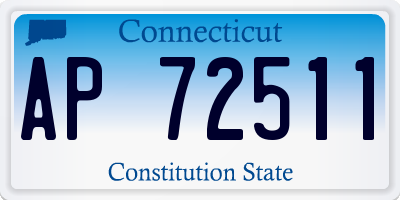 CT license plate AP72511
