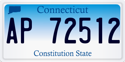 CT license plate AP72512