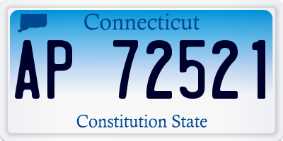 CT license plate AP72521