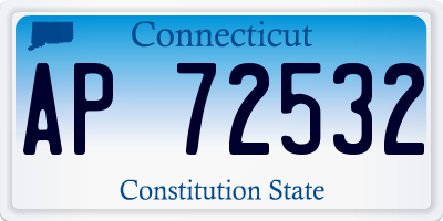 CT license plate AP72532