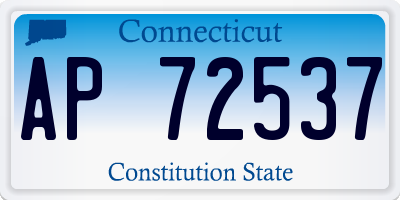 CT license plate AP72537
