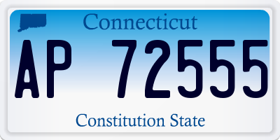 CT license plate AP72555