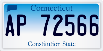 CT license plate AP72566
