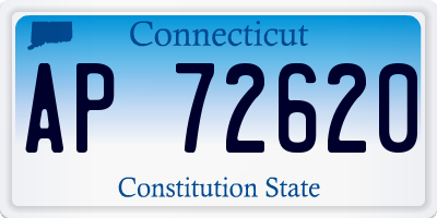 CT license plate AP72620
