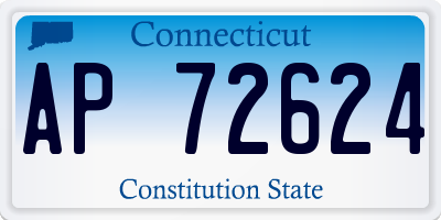 CT license plate AP72624