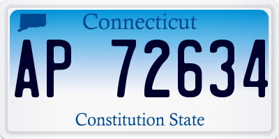 CT license plate AP72634