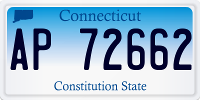 CT license plate AP72662
