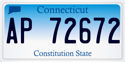 CT license plate AP72672