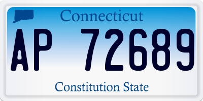 CT license plate AP72689
