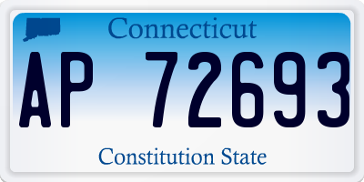 CT license plate AP72693