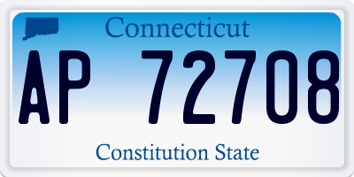 CT license plate AP72708