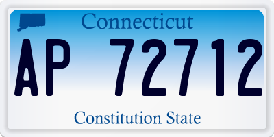 CT license plate AP72712