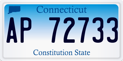 CT license plate AP72733