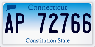 CT license plate AP72766