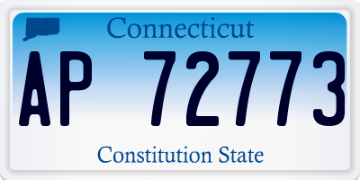 CT license plate AP72773