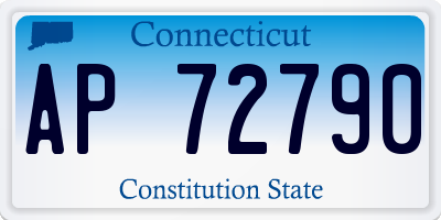 CT license plate AP72790