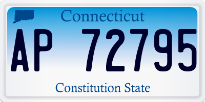 CT license plate AP72795