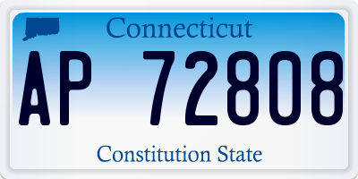 CT license plate AP72808
