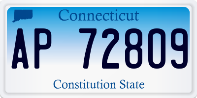 CT license plate AP72809