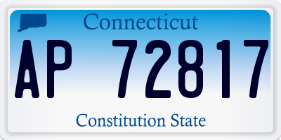 CT license plate AP72817