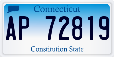 CT license plate AP72819