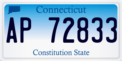 CT license plate AP72833