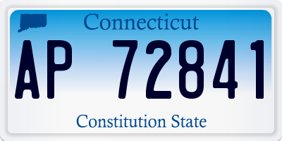 CT license plate AP72841
