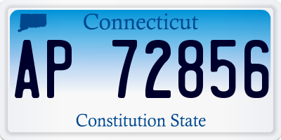 CT license plate AP72856