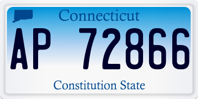 CT license plate AP72866