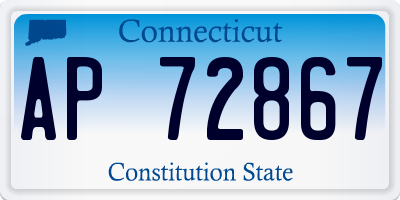 CT license plate AP72867