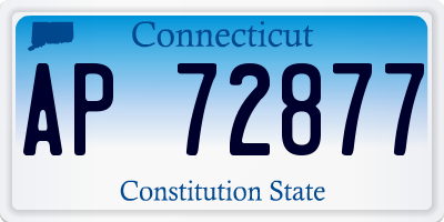 CT license plate AP72877