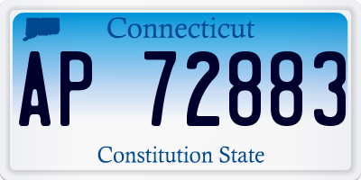 CT license plate AP72883
