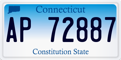 CT license plate AP72887