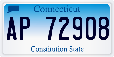 CT license plate AP72908