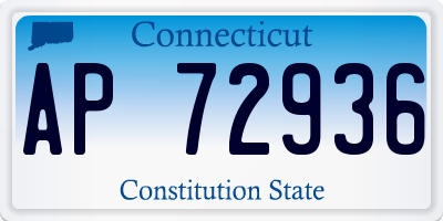 CT license plate AP72936