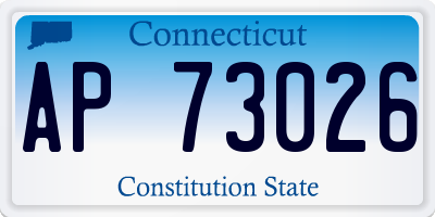 CT license plate AP73026