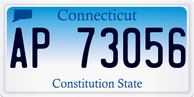 CT license plate AP73056