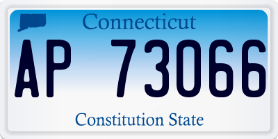CT license plate AP73066