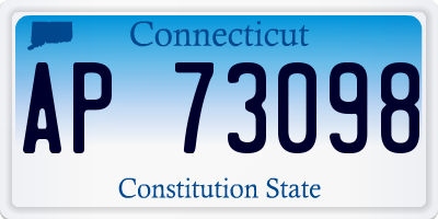 CT license plate AP73098