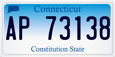 CT license plate AP73138