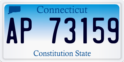 CT license plate AP73159