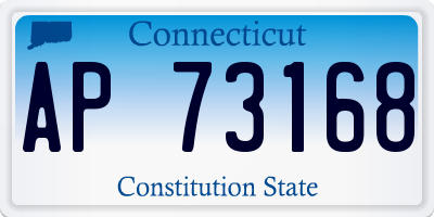 CT license plate AP73168