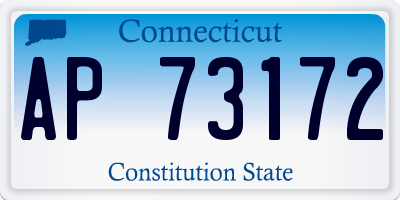 CT license plate AP73172
