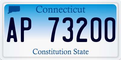 CT license plate AP73200
