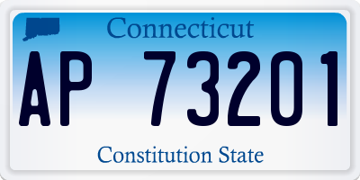 CT license plate AP73201