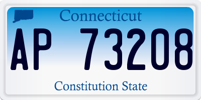 CT license plate AP73208