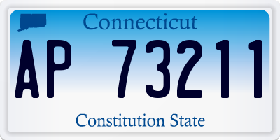 CT license plate AP73211