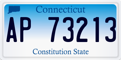 CT license plate AP73213