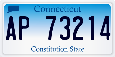 CT license plate AP73214